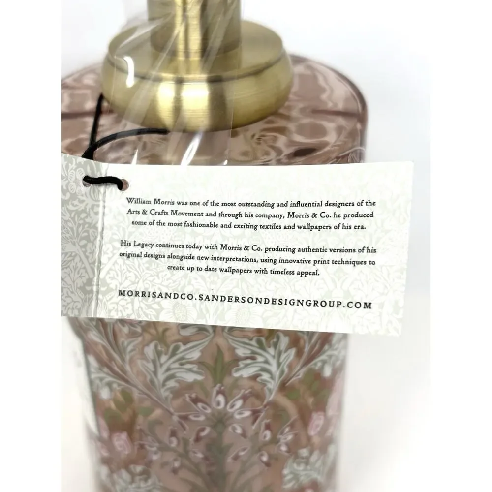 William Morris & Co Bathroom Soap Dispenser Pump Pink Floral Vanity Accessory